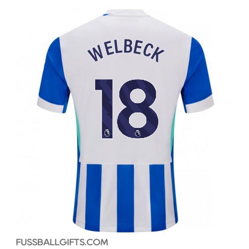 Brighton Danny Welbeck #18 Fußballbekleidung Heimtrikot 2025-26 Kurzarm